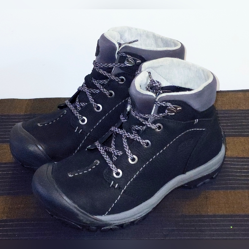 KEEN KACI size 5.5 Black HighTop Lace-up Winter Waterproof Insulated Boots - Picture 7 of 12